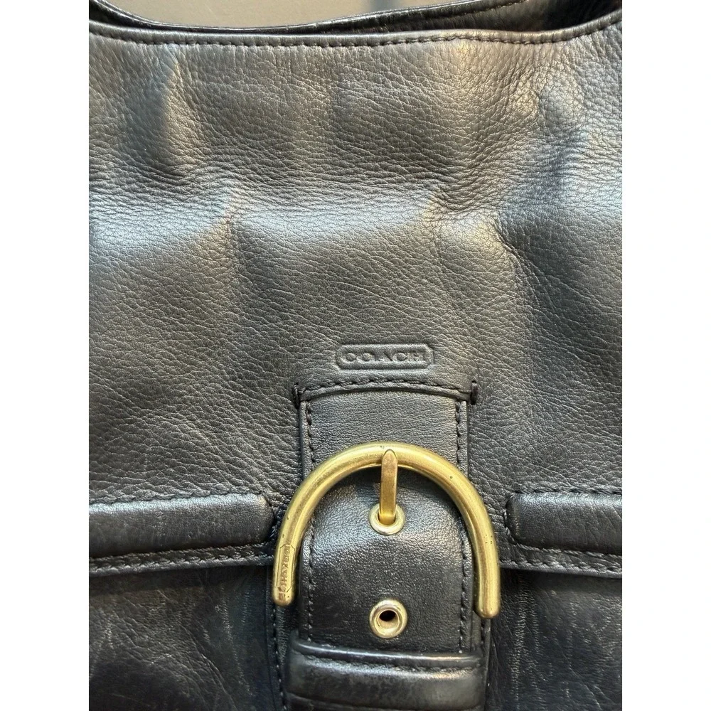 Coach F24961 Campbell Carryall Black Bag POCKETS! Travel Festival Luxury Hobo - Picture 3 of 13